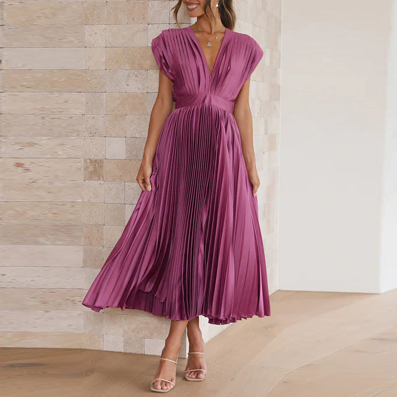Robe élégante sans manches à décolleté en V Maxi Gala - Sophie