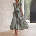 Robe élégante sans manches à décolleté en V Maxi Gala - Sophie