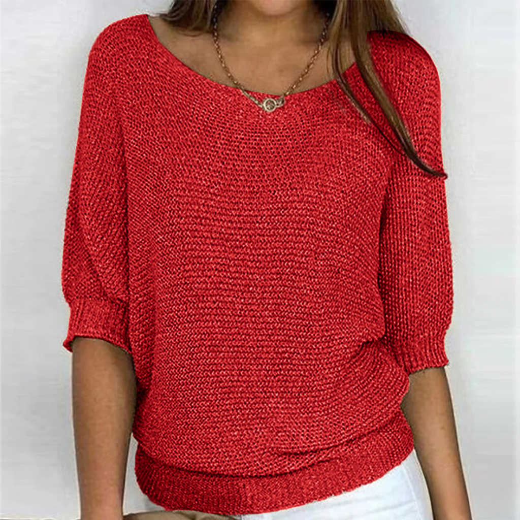 Pull en tricot croisé élégant