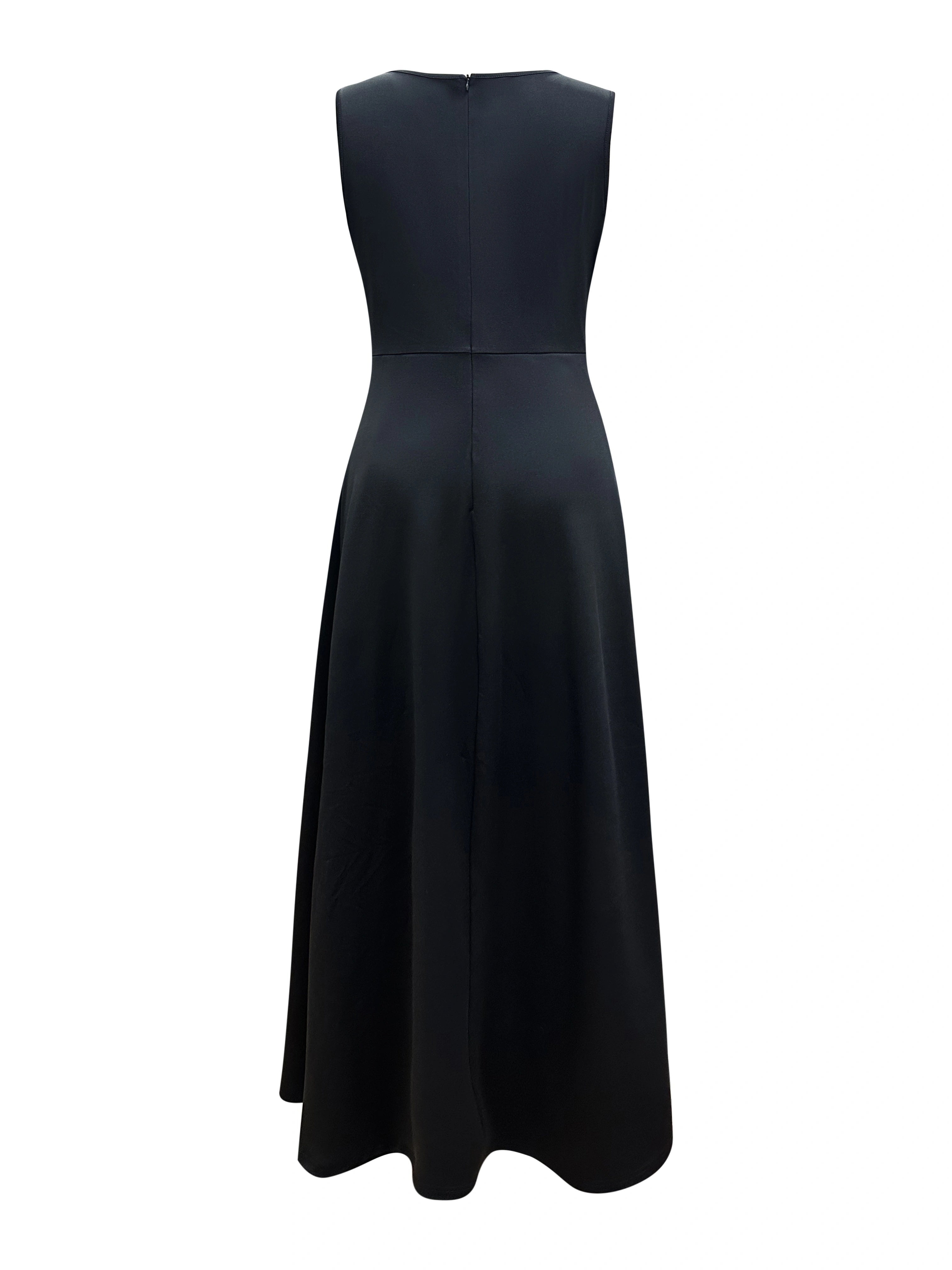 Jumpsuit élégant sans manches avec jambes larges pour le printemps et l'été