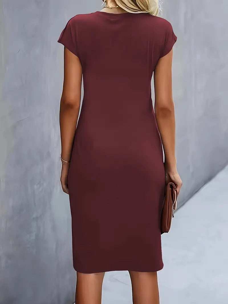 Robe Midi Femme Moulante Chic - Claire