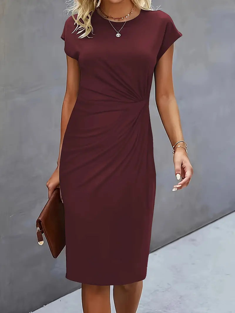 Robe Midi Femme Moulante Chic - Claire