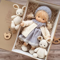 Selina – Poupée Waldorf en coton fait main pour jouer de manière créative