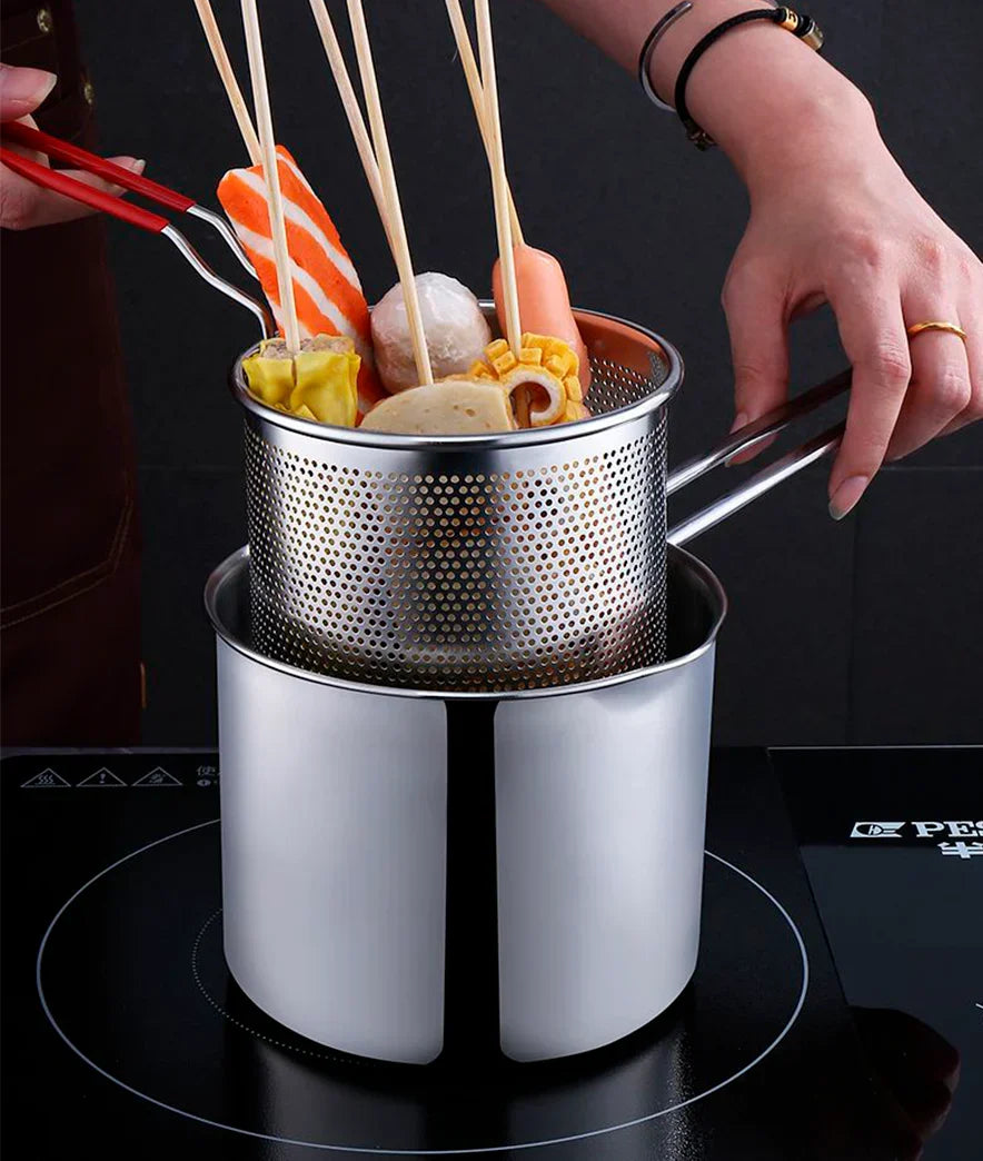 GourmetFry Deluxe Friteuse pour Pommes de Terre | Friteuse haut de gamme pour des pommes de terre croustillantes et délicieuses à la maison