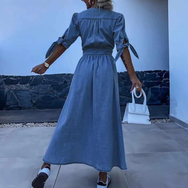 La robe en jean élégante