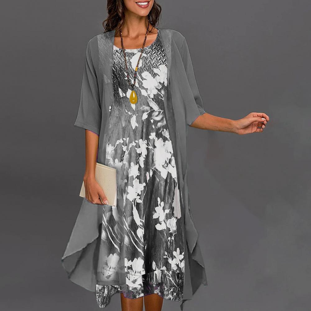 Robe d'été élastique pour femmes