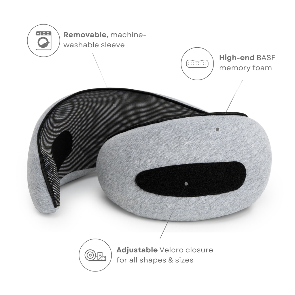 LuxVoyage Elite Coussin de Voyage | Confort ultime et soutien pour des voyages apaisants
