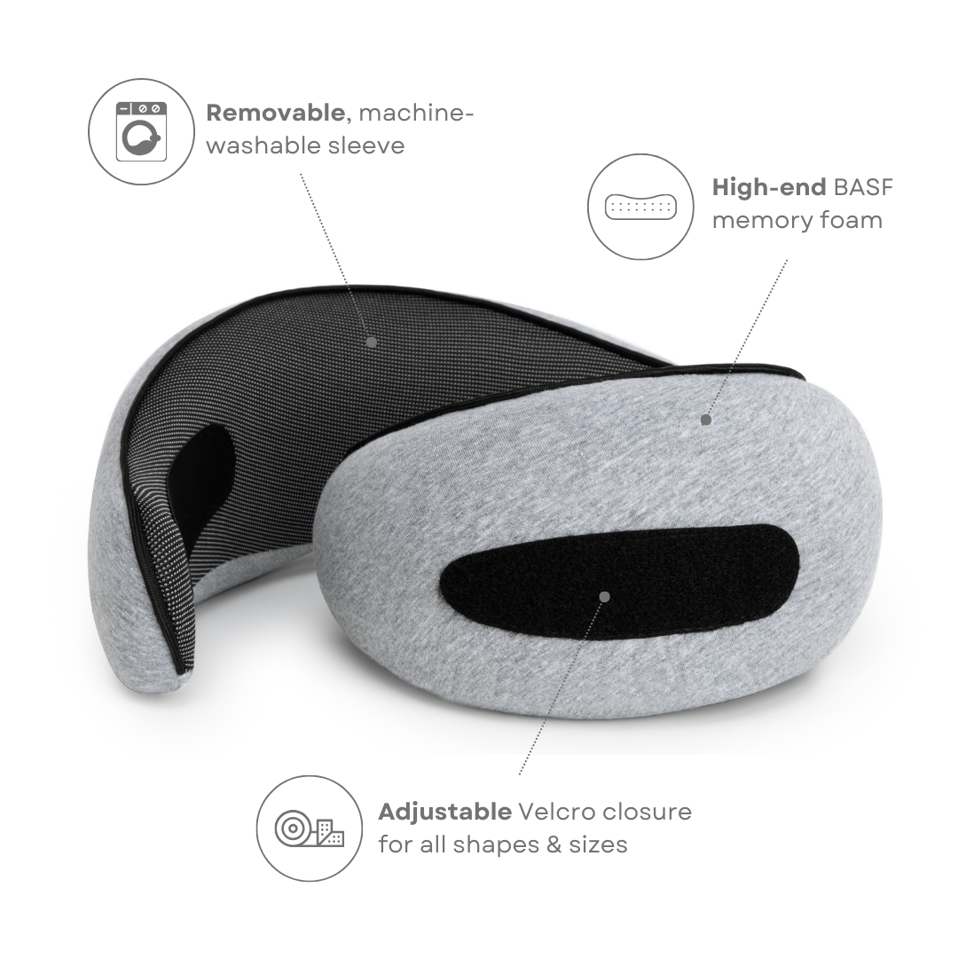 LuxVoyage Elite Coussin de Voyage | Confort ultime et soutien pour des voyages apaisants