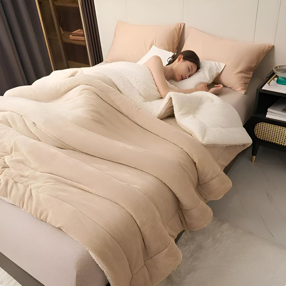 Couverture DouceHug Luxe en Fleece Chaude