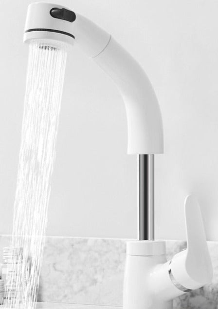 FlexiStream Robinet de Salle de Bain Réglable Téléscopique Finition Élégante