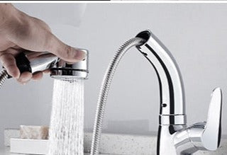 FlexiStream Robinet de Salle de Bain Réglable Téléscopique Finition Élégante