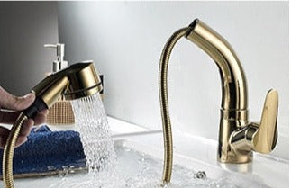 FlexiStream Robinet de Salle de Bain Réglable Téléscopique Finition Élégante