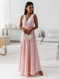 Robe à décolleté en V pour femmes
