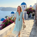 Robe midi d'été pour femmes – style boho plage avec poches