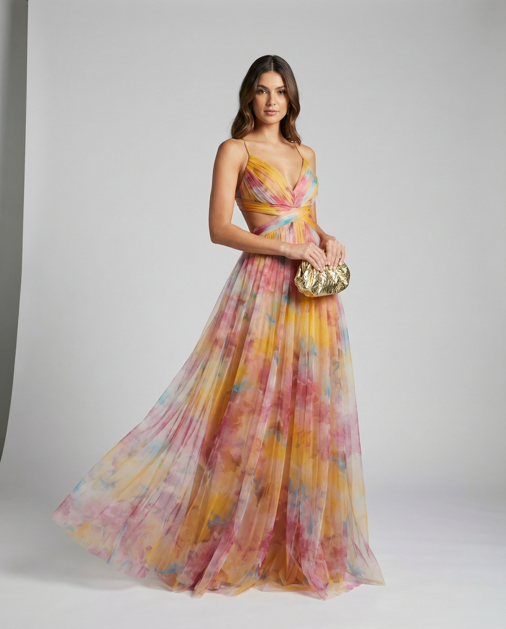 Robe Maxi de Soirée Florale pour Femmes