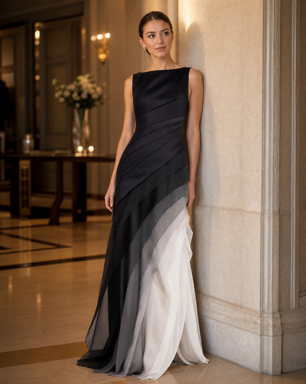 Robe Maxi Sans Manches - pour Occasions Spéciales