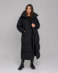 Veste d'hiver longue et confortable en duvet pour femmes