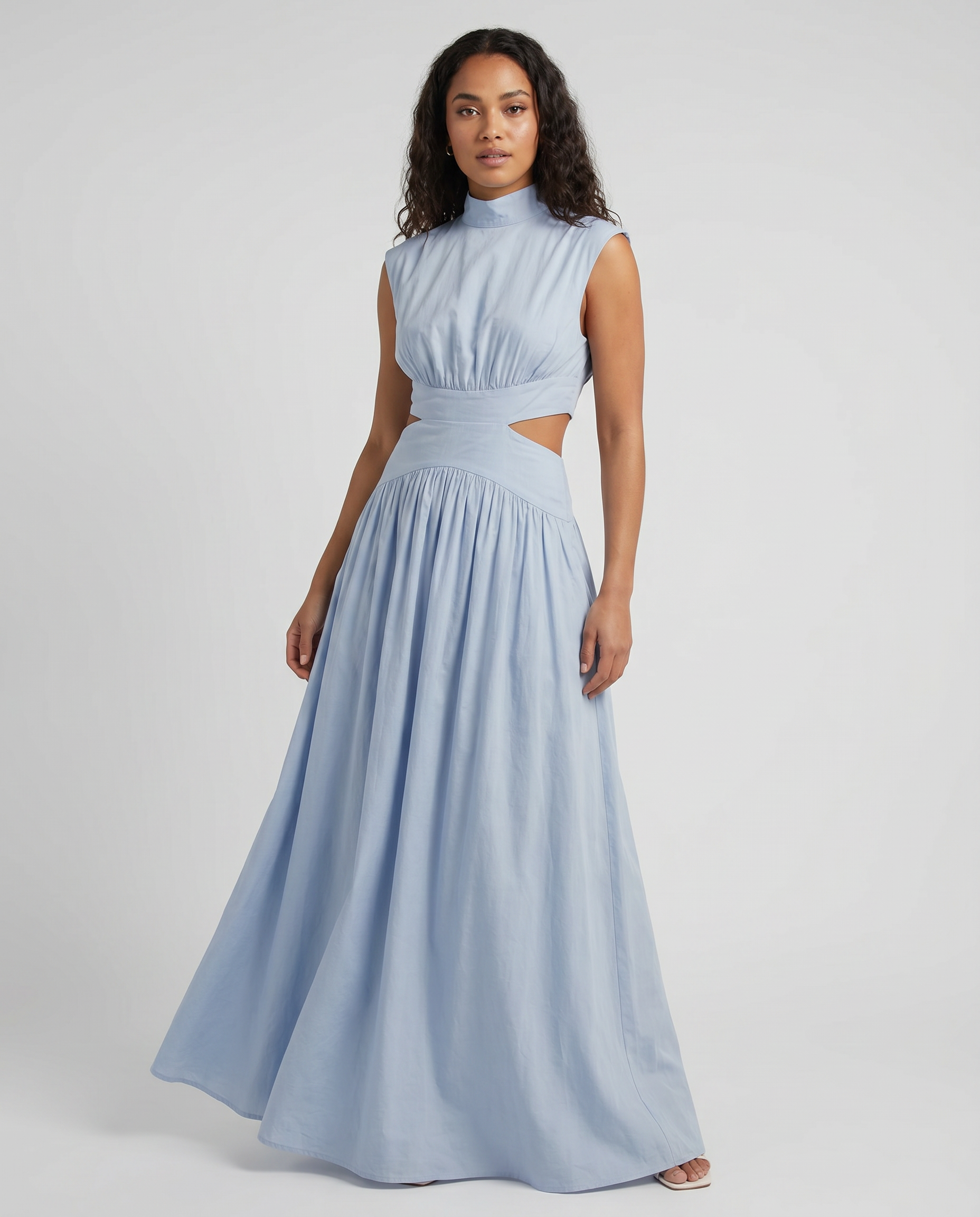 Robe Maxi Élégante Sans Manches pour Occasions Formelles