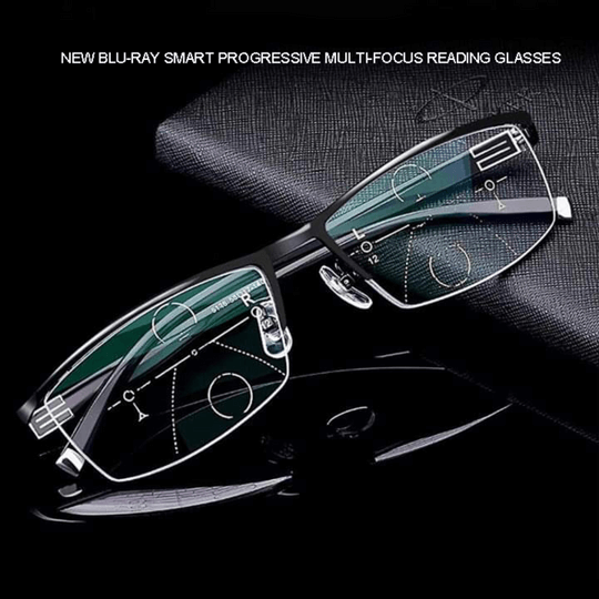 Lunettes Multifocales Optivista avec Ajustement Automatique de la Vision et Filtre à Lumière Bleue