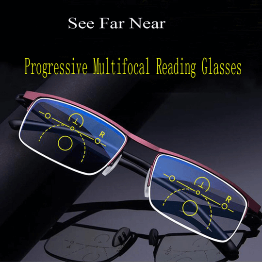 Lunettes Multifocales Optivista avec Ajustement Automatique de la Vision et Filtre à Lumière Bleue