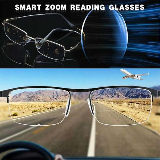Lunettes Multifocales Optivista avec Ajustement Automatique de la Vision et Filtre à Lumière Bleue