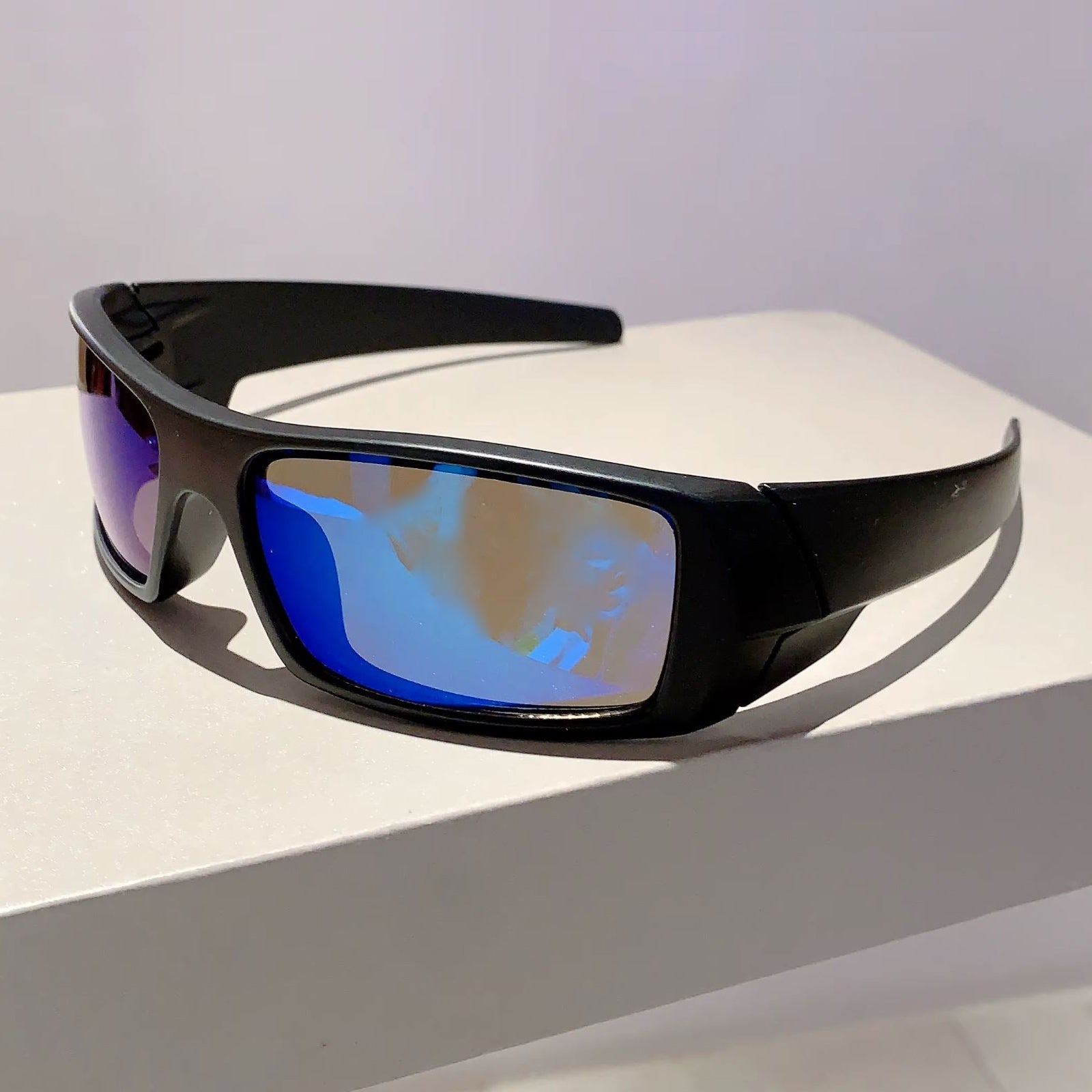 Lunettes de soleil sportives enveloppantes style Y2K punk protection UV400 unisexe