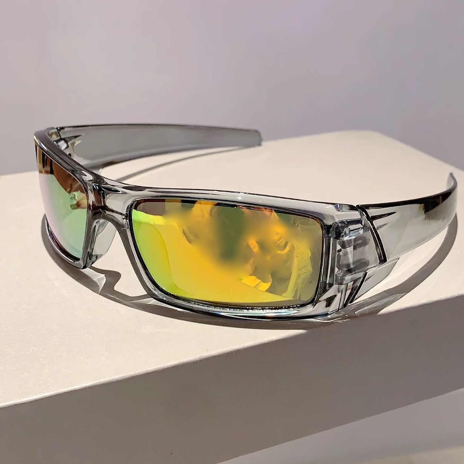 Lunettes de soleil sportives enveloppantes style Y2K punk protection UV400 unisexe