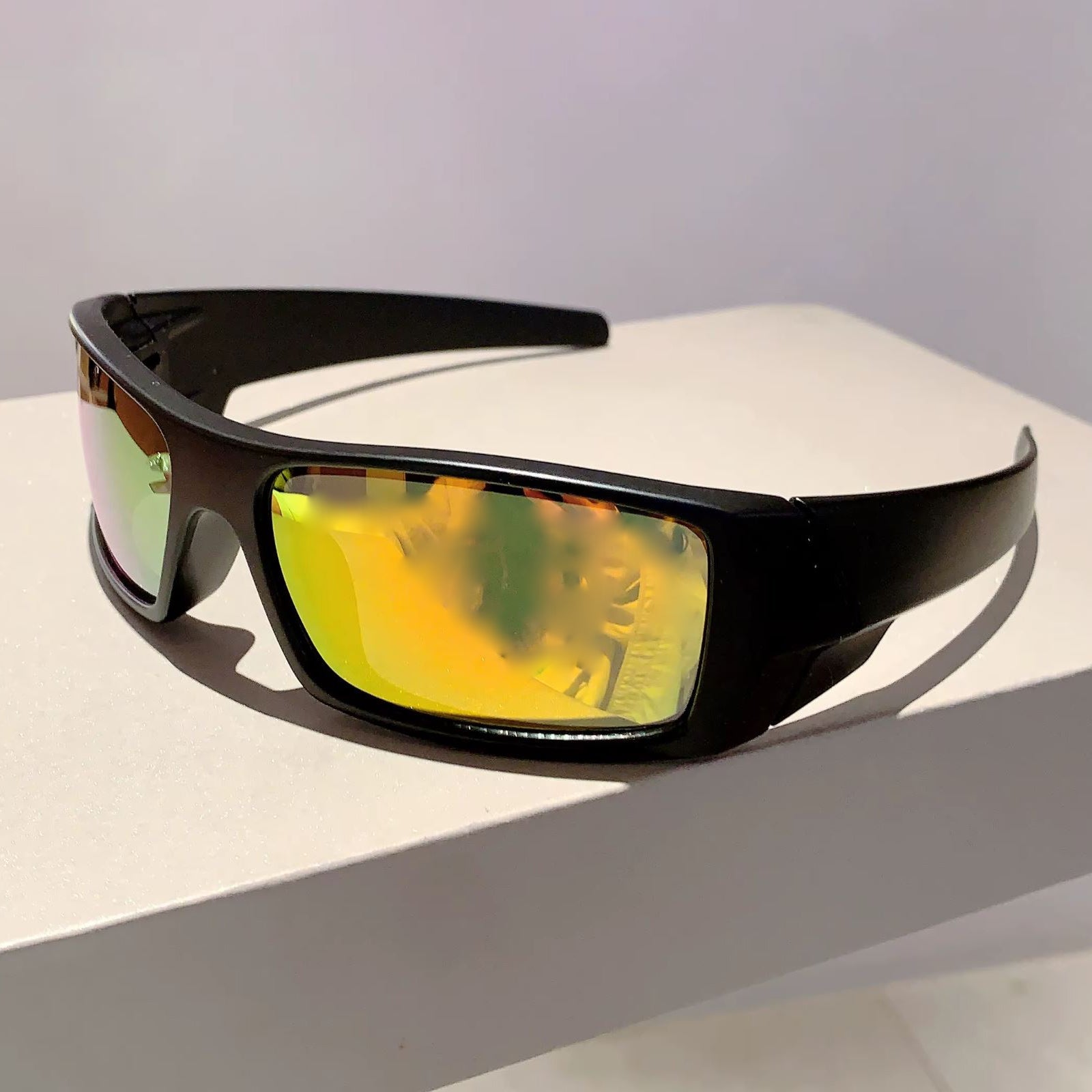 Lunettes de soleil sportives enveloppantes style Y2K punk protection UV400 unisexe