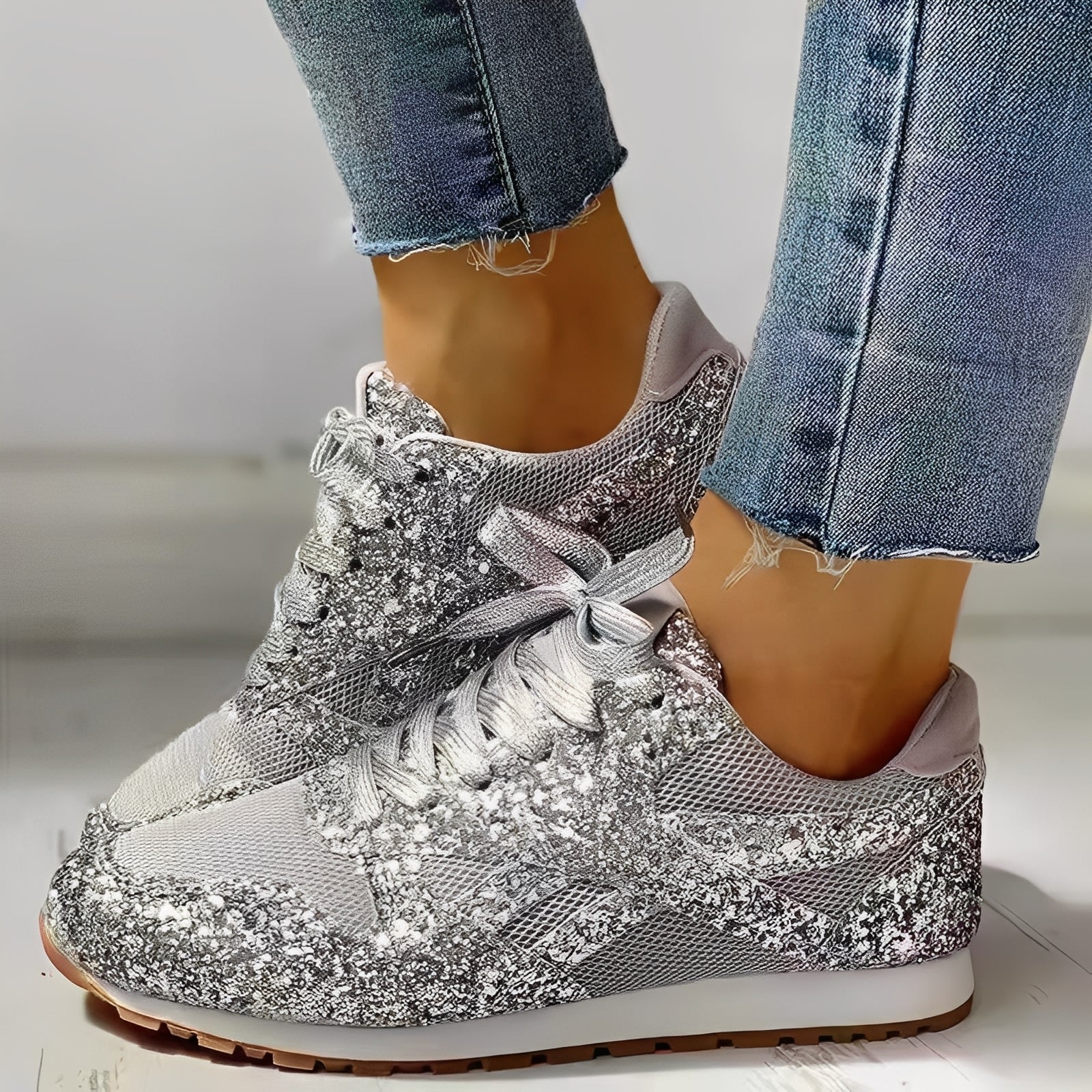 Chaussures à paillettes pour femmes | Design scintillant & confort de sneaker