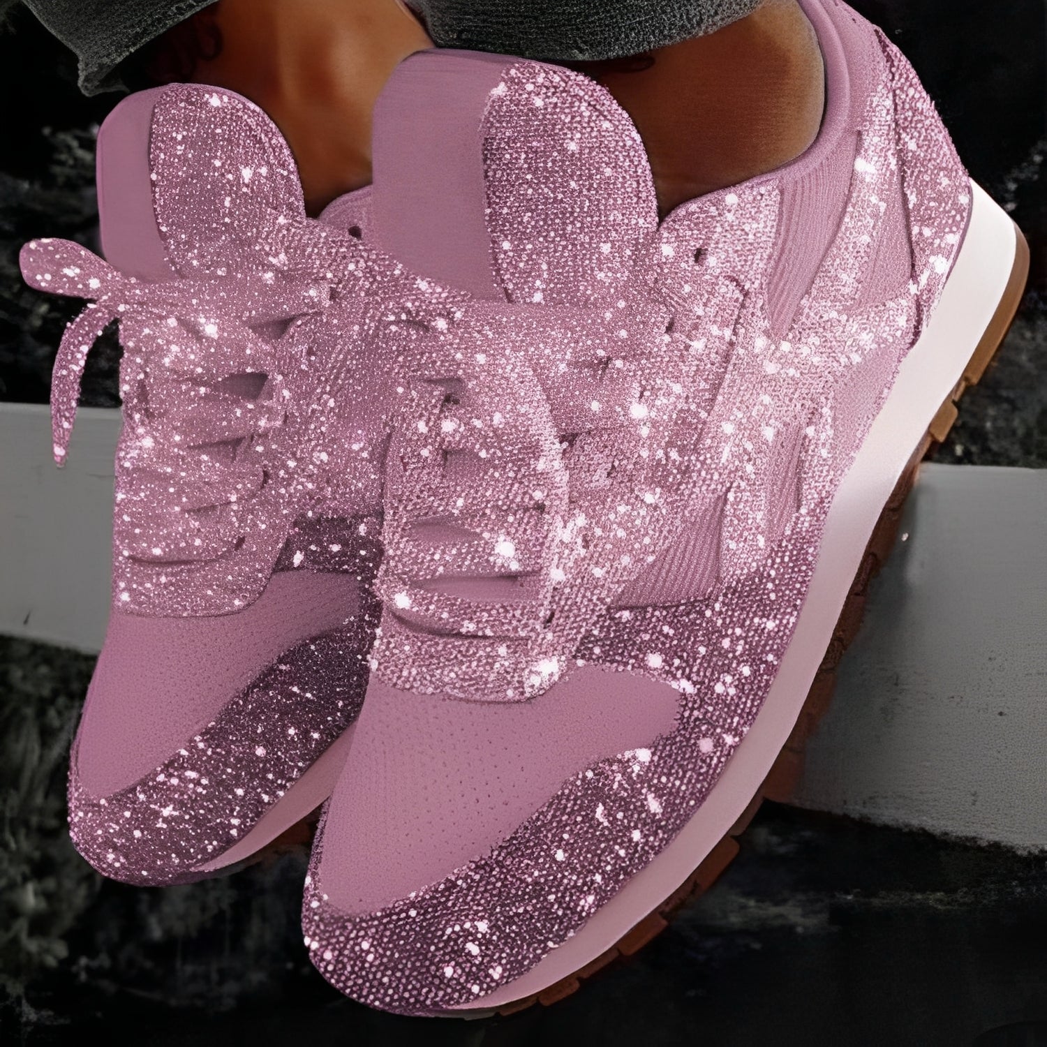 Chaussures à paillettes pour femmes | Design scintillant & confort de sneaker