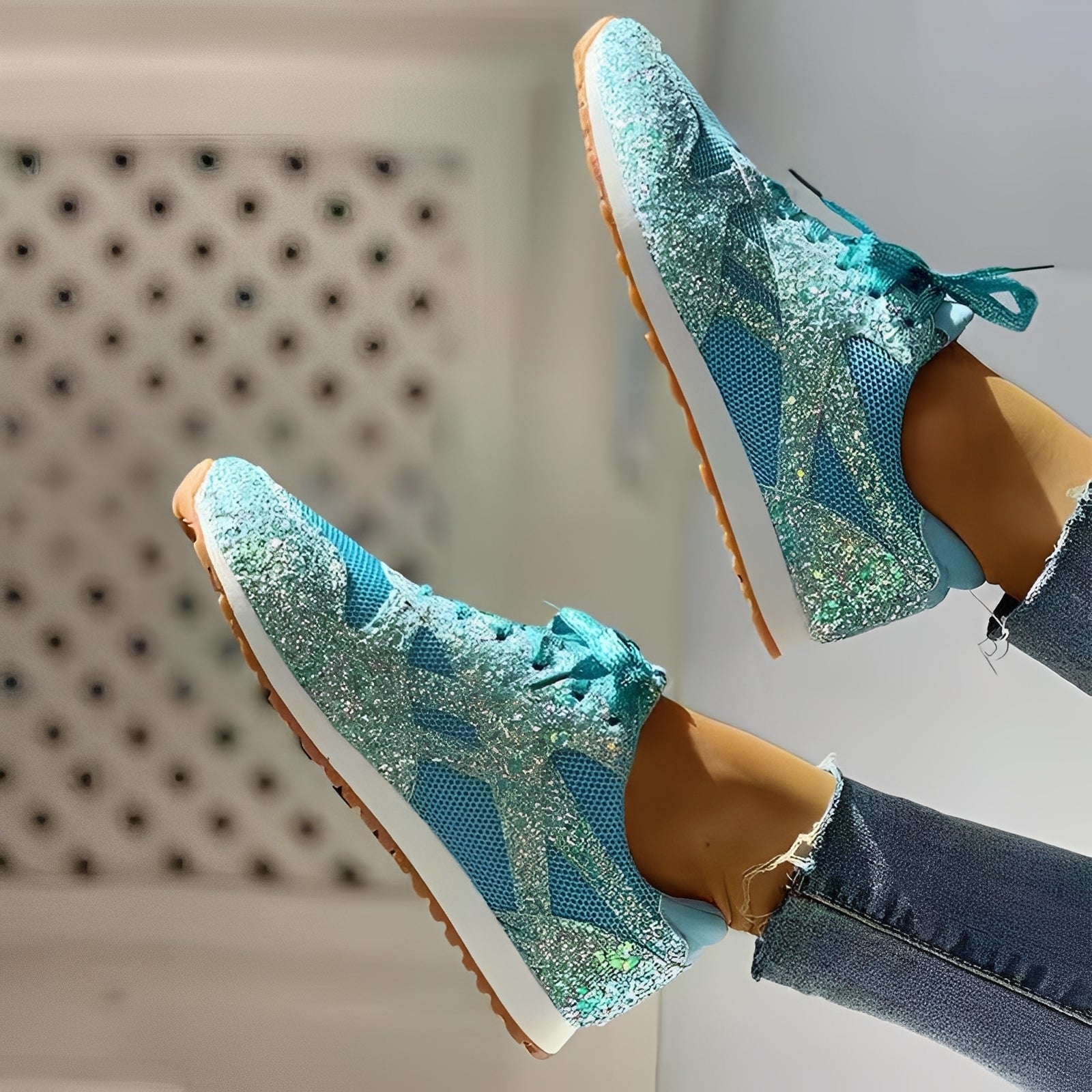 Chaussures à paillettes pour femmes | Design scintillant & confort de sneaker