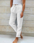Pantalon Long Femme en Lin