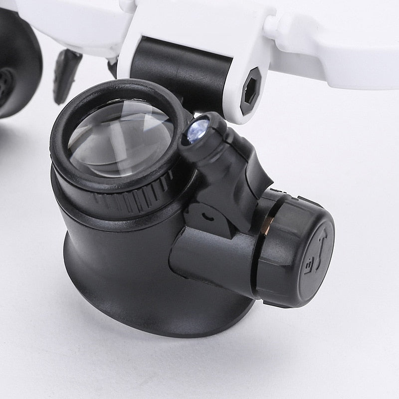 Loupes LED Réglables avec 8x, 15x et 23x de Grossissement pour Loisirs et Travaux de Précision