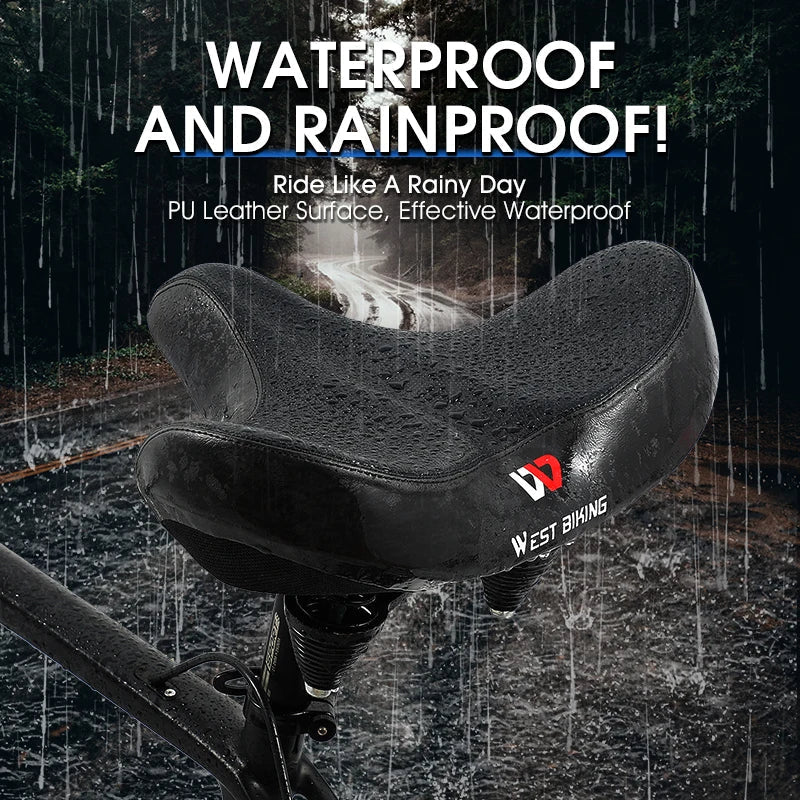Selle de Vélo Ergonomique avec Coussin Épais – La Selle de Vélo la Plus Confortable pour VTT et Vélos de Course, Design Respirant