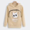 Sweat Hug Pouch pour Amoureux des Animaux – Design en Coton Confortable avec Doublure Amovible et Poche Kangourou