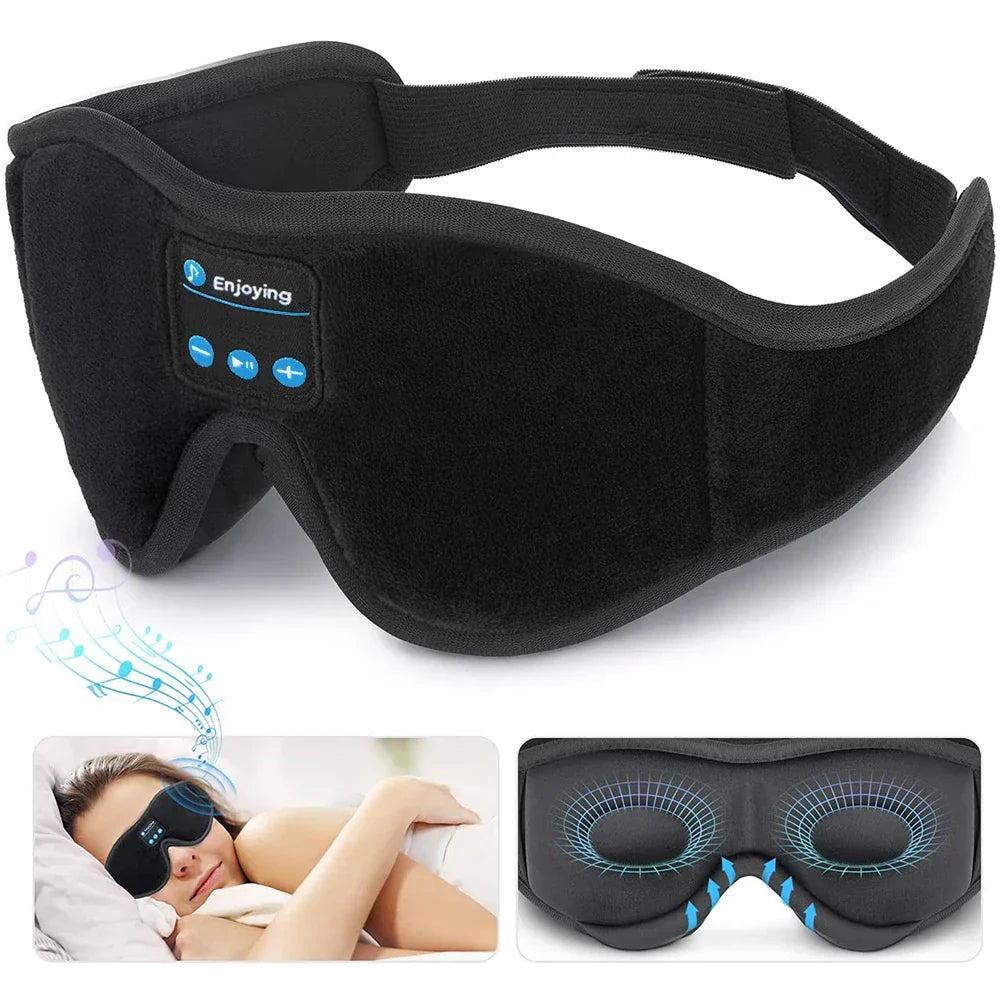 Masque de Sommeil Bluetooth LuxeSlumber | Son HD pour un Sommeil Ininterrompu