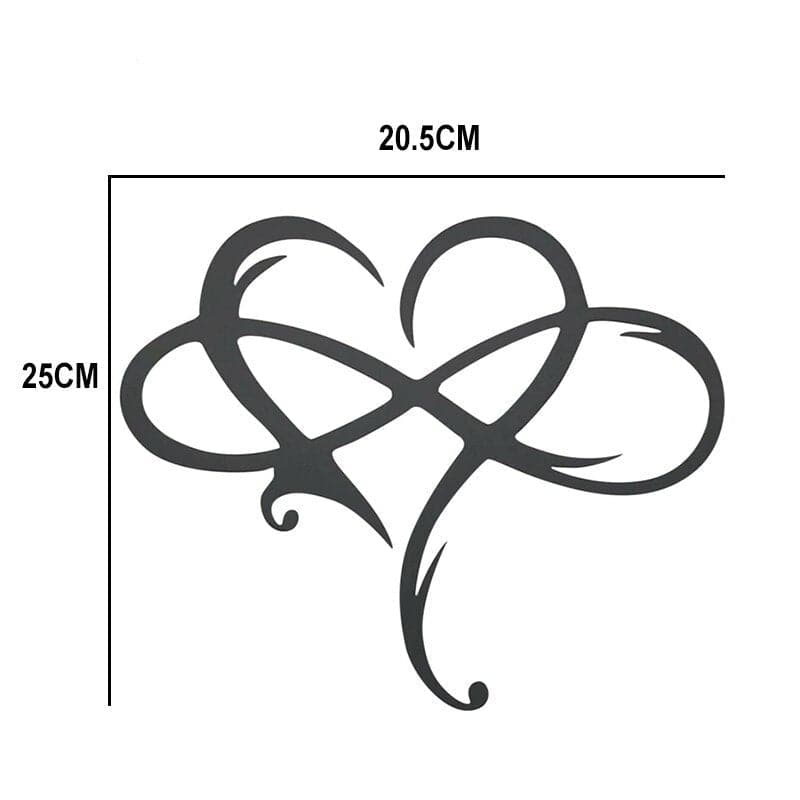 Frendorf Décoration Murale Cœur Infini Symbole d'Amour Éternel