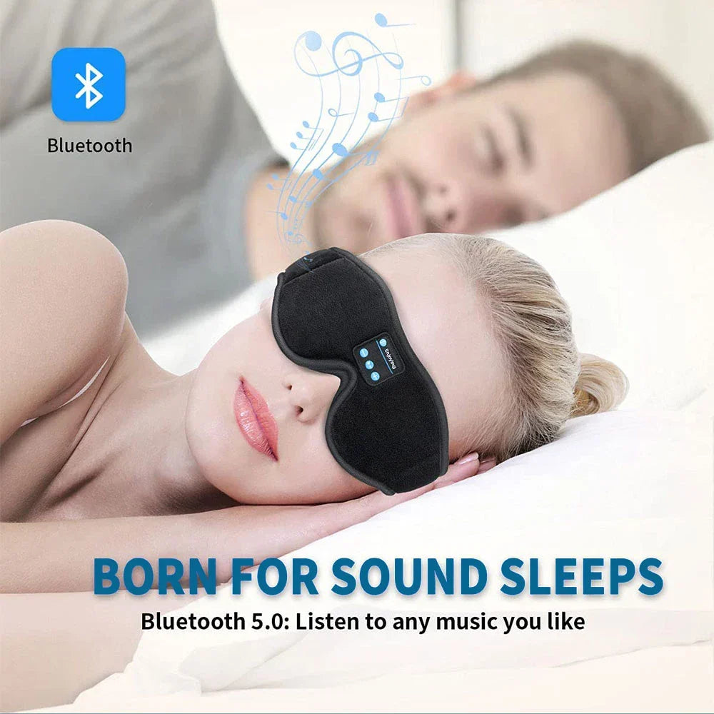 Masque de Sommeil Bluetooth LuxeSlumber | Son HD pour un Sommeil Ininterrompu