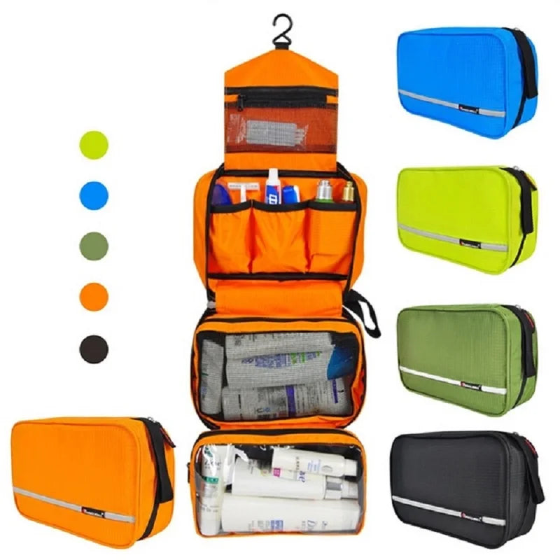Travelior MaxPack Grande Trousse de Toilette Étanche pour Hommes et Femmes avec Grand Espace de Rangement