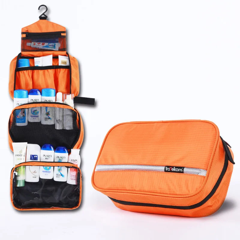 Travelior MaxPack Grande Trousse de Toilette Étanche pour Hommes et Femmes avec Grand Espace de Rangement
