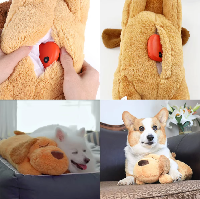LuxeKnuffel Battement de Cœur Peluche | Peluche confortable pour soutien émotionnel et connexion