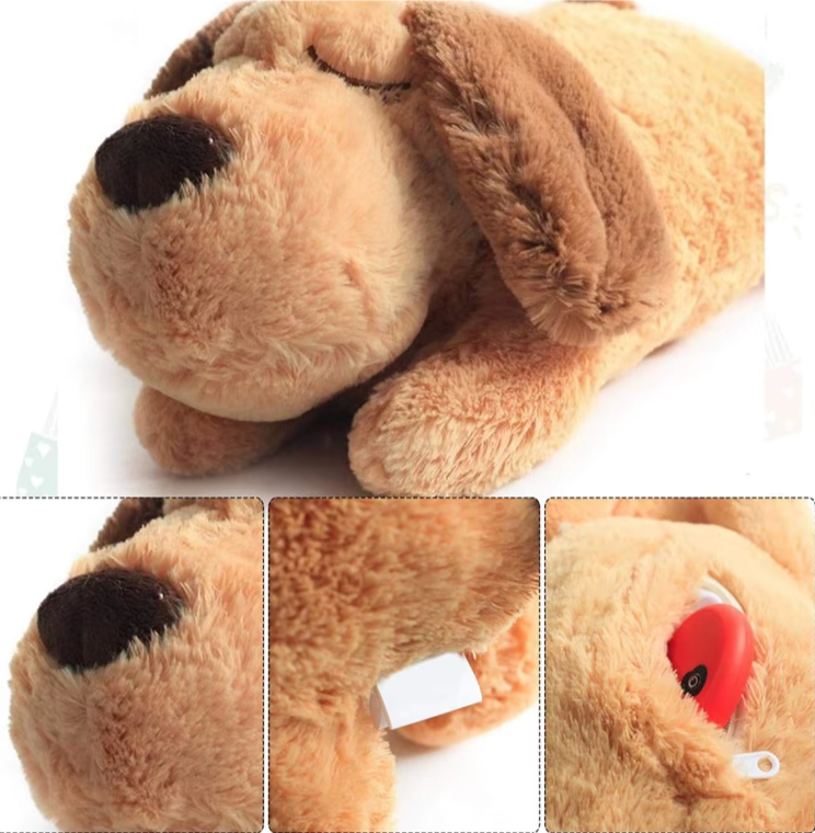 LuxeKnuffel Battement de Cœur Peluche | Peluche confortable pour soutien émotionnel et connexion