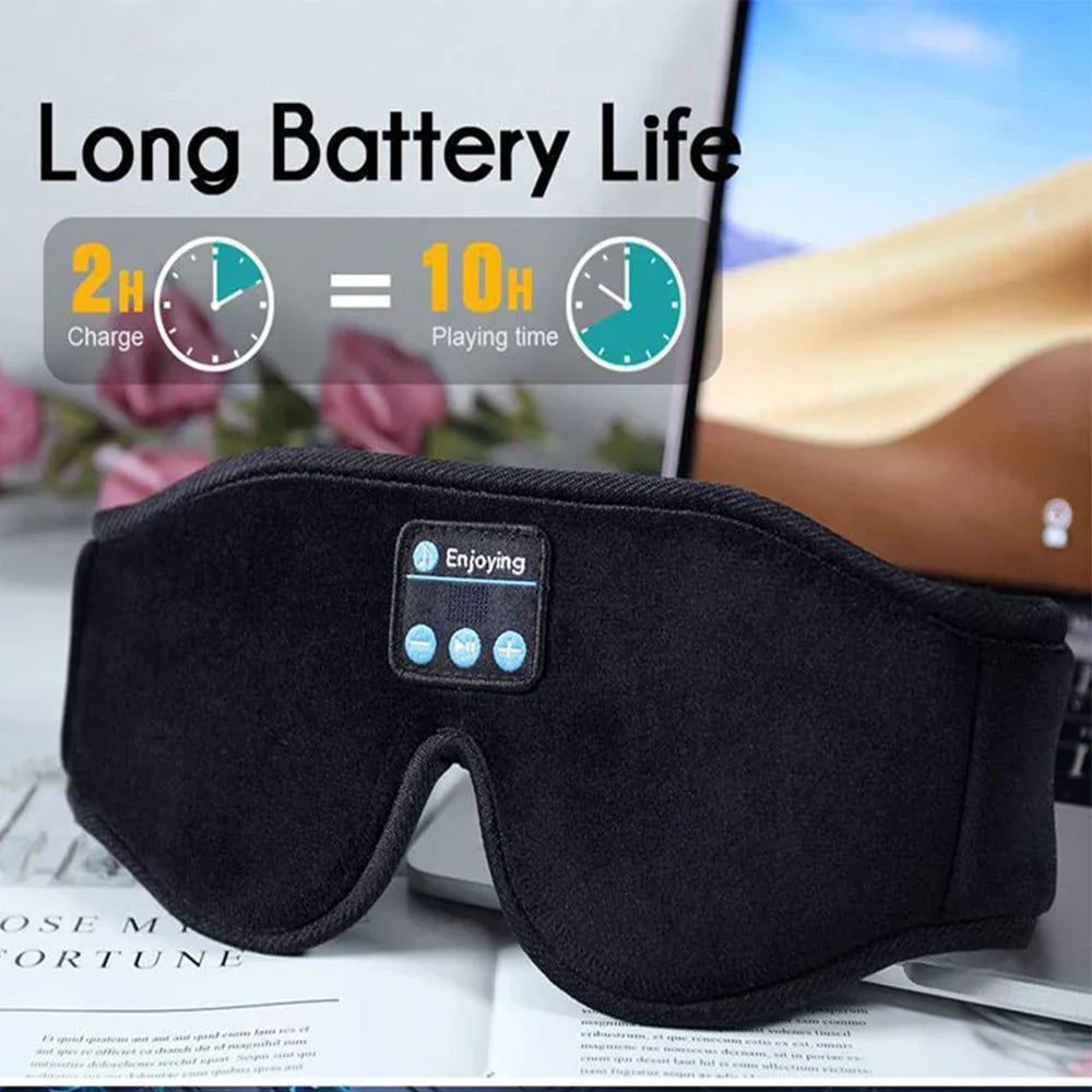 Masque de Sommeil Bluetooth LuxeSlumber | Son HD pour un Sommeil Ininterrompu