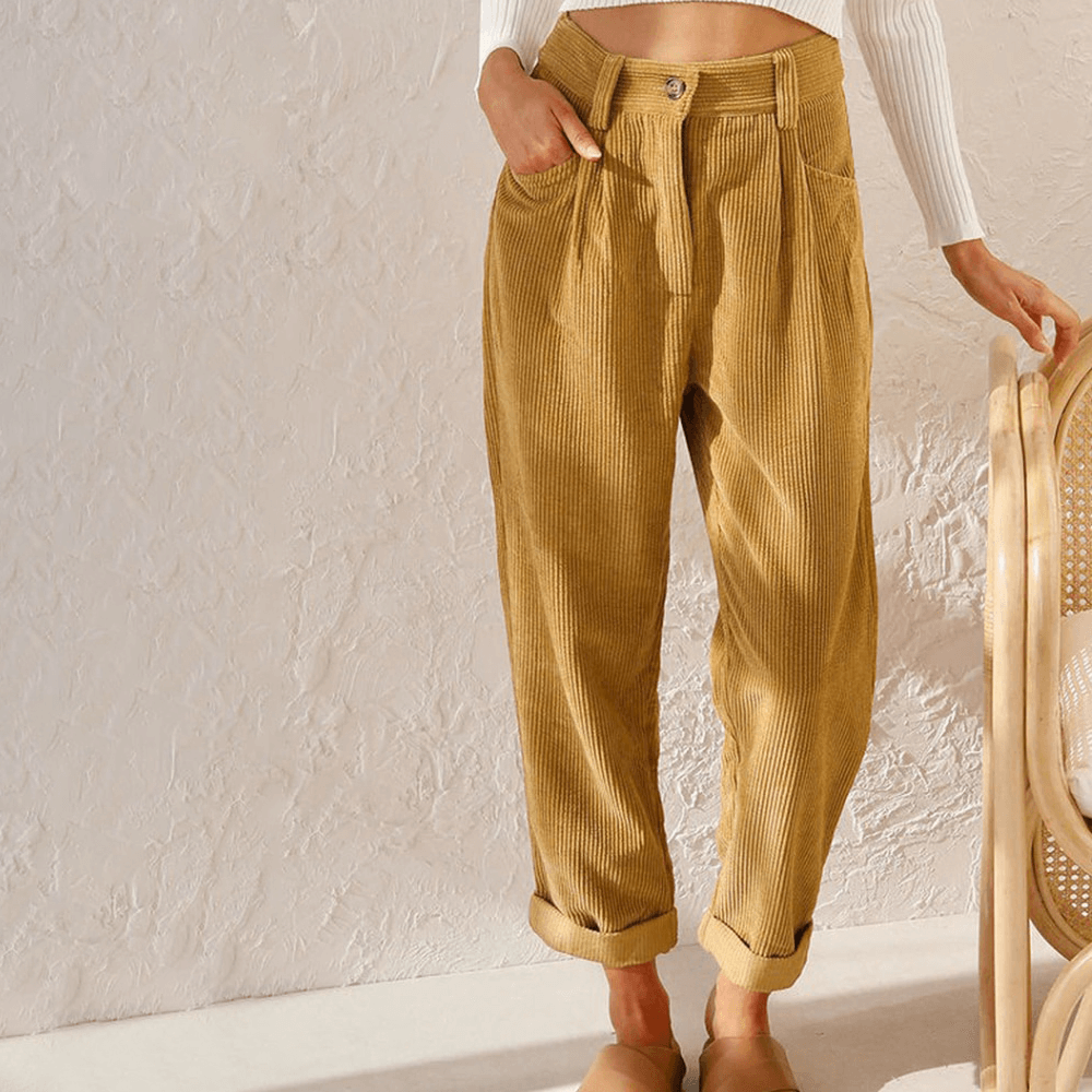 Pantalons en velours côtelé de haute qualité pour femmes