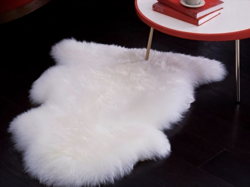 Tapis en Fausse Fourrure ShearLuxe – Doux Immitation Peau de Mouton pour Décoration Intérieure