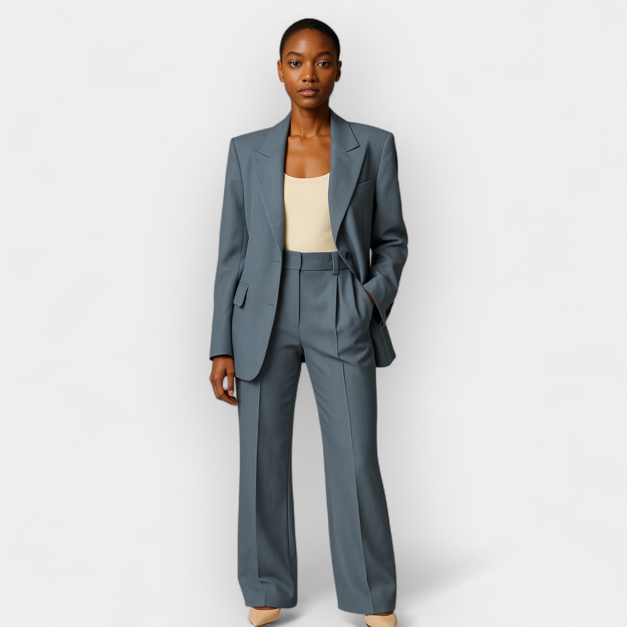 Ensemble Pantalon Femme | Coupe Droite & Apparence Élégante
