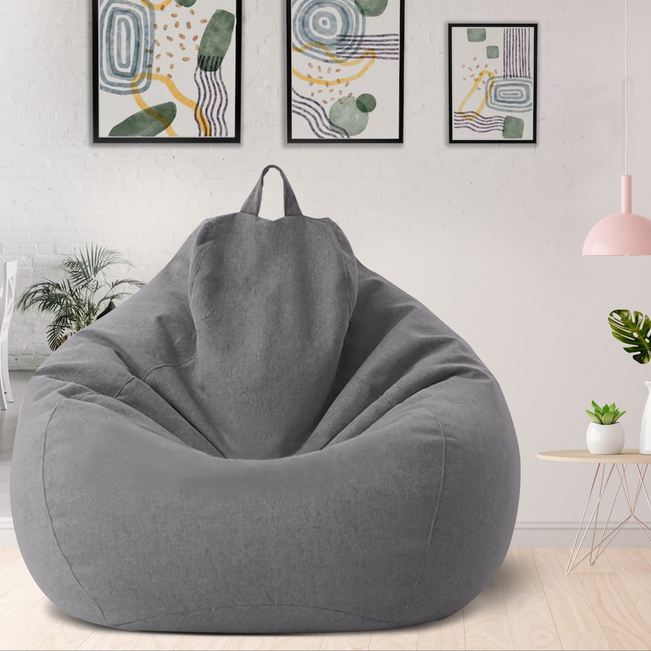 Norvo | Bean Bag Luxueux Lin – Mobilier de siège ergonomique et élégant