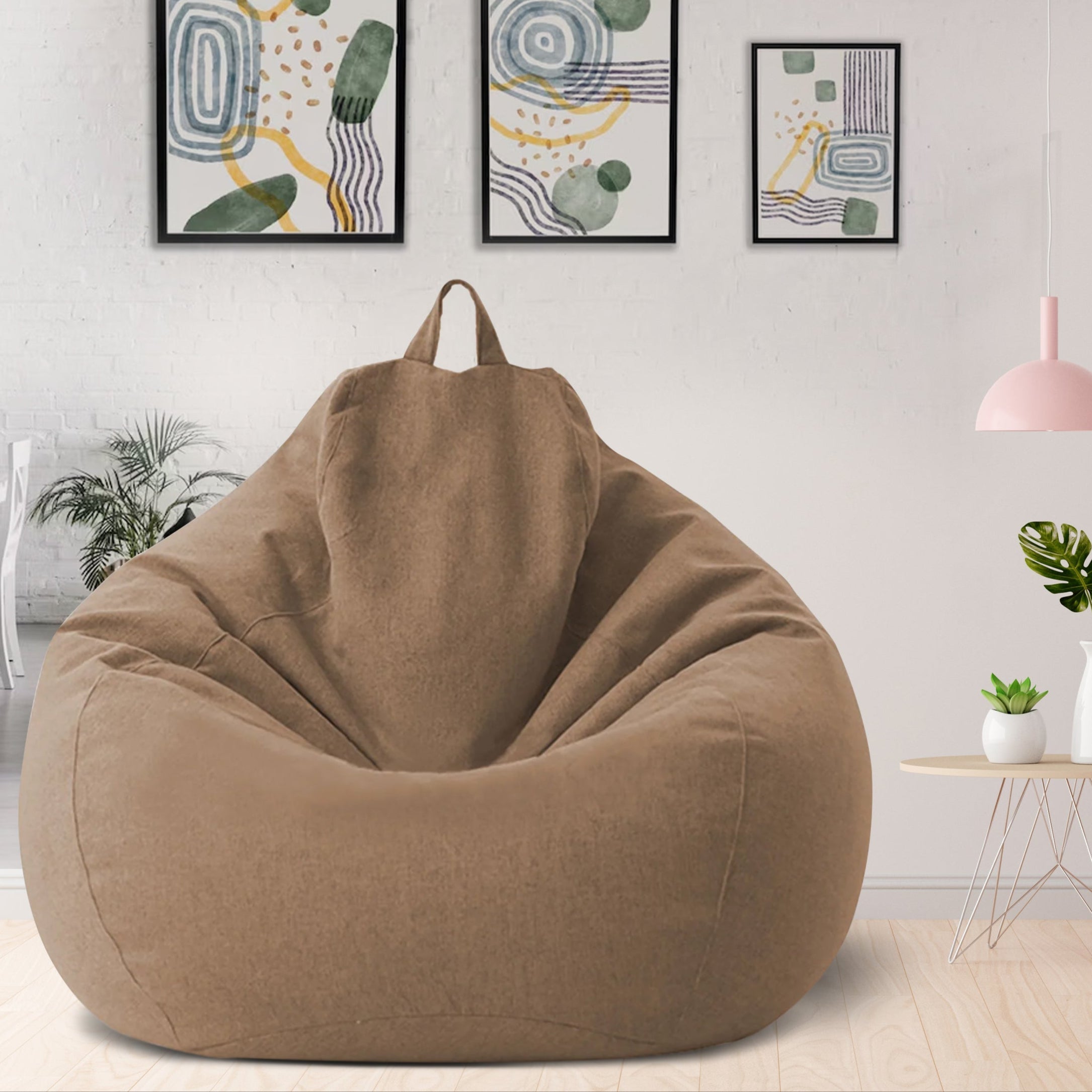 Norvo | Bean Bag Luxueux Lin – Mobilier de siège ergonomique et élégant