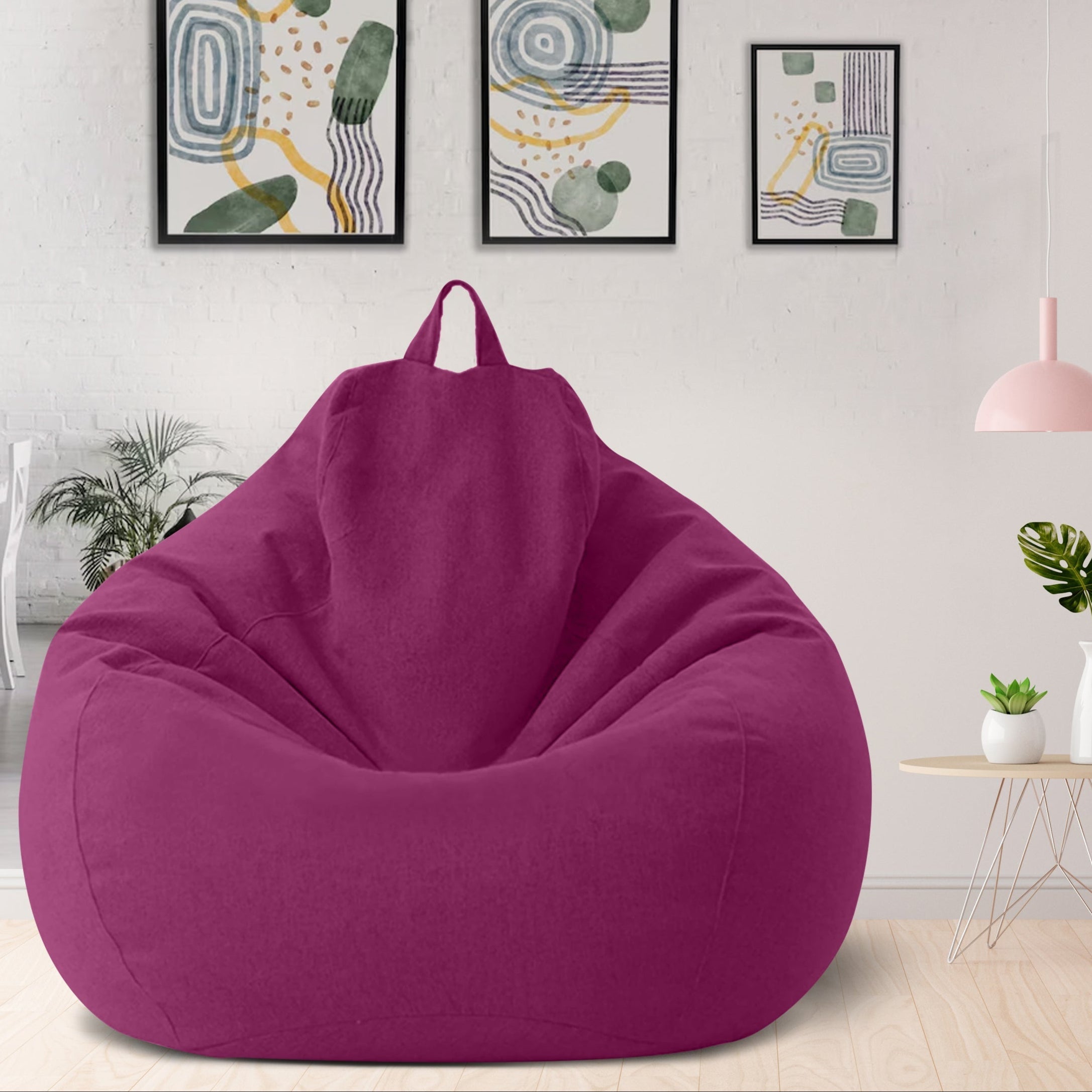 Norvo | Bean Bag Luxueux Lin – Mobilier de siège ergonomique et élégant