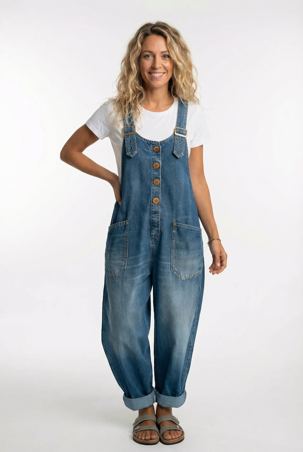 Noelia™ - Salopette en jean réglable et polyvalente